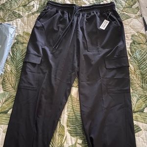 High-Waisted StretchTech Cargo Jogger Pants for Women